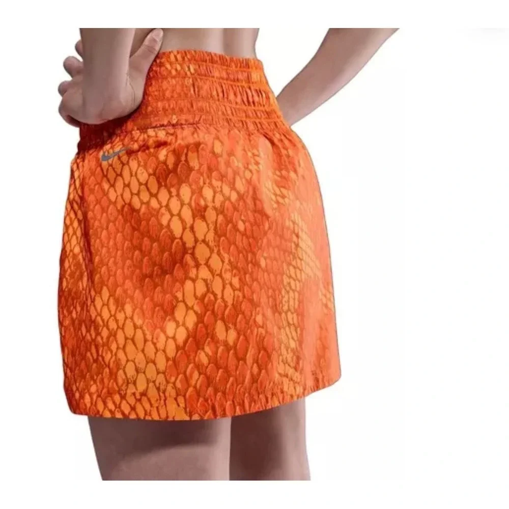 Nike Kobe Bryant Basketball Skort Women 3XL Orange Mamba Snakeskin Sporty Chic